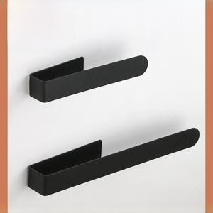 Toallero unipolar simple de estilo americano Técnica de colgante de toalla tejida sin perforaciones de acero inoxidable cepillado transfronterizo - Product Image 2