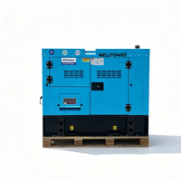Groupe électrogène diesel silencieux EPA de type ouvert 20kW 25kVA, 15kW sur remorque, refroidi par eau, 50Hz 60Hz, 7kW 10kVA avec démarrage automatique