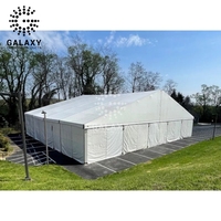 Tente Galaxy Uv Protection Clear Top 40x40 Tente gonflable commerciale géante Tente de réception imperméable 20X20 avec mur sandwich