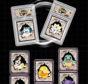 SHIKONG <strong>Pokemoned</strong> <strong>Metal</strong> Stamps Collection <strong>Card</strong> <strong>Rare</strong> Anime Pikachu Eevee Gengare Game Playing <strong>Cards</strong> for Kids Gifts - Product Image 6