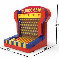 Vente d'usine attrayante, location commerciale, jeu de plinko gonflable en PVC, taille personnalisée pour enfants et adultes