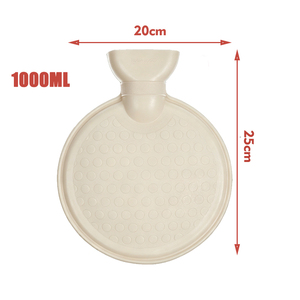 Belle bouteille d'eau chaude ronde mini de 1000 ml avec housse en peluche <span class=keywords><strong>renard</strong></span>, idéale pour se réchauffer les mains - Product Image 4