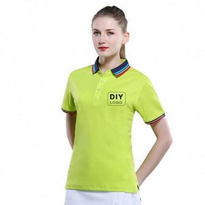 Chemise polo pour homme, style 2021, décontractée, à manches courtes, avec empiècements de couleur - Product Image 4