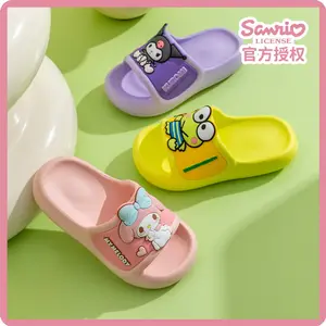 2024 New Fashion Spring Summer Cartoon Sanrio KT Pattern Flat Children Slippers Eva High Quality Slides Slippers Footwear