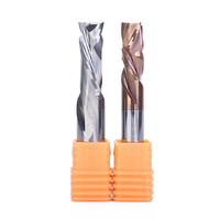 Fraise à double tranchant en carbure composé pour le travail du bois, 2 cannelures, 55HRC, revêtement AlTiN, pour routeur CNC, personnalisable OEM/ODM