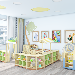 Armoire de rangement en bois pour enfants, étagère à livres, organisateur de jouets pour maternelle, école, salle de classe, durable - Product Image 5