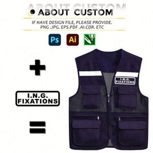 Customized Mesh <b>Reflective</b> Vest <b>Jacket</b> Work Clothes Shirt Construction Clothing Safety Work <b>Reflective</b> Vest With Pocket Logo - Product Image 5