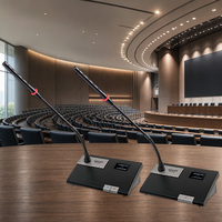 Peralatan Konferensi Audio Mikrofon Digital UHF Nirkabel Sistem Mikrofon Konferensi Nirkabel Mikrofon Diskusi Konferensi