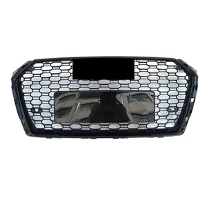 <b>For</b> B9 2017 2018 2019 Upgrade RS4 Style Car Front Bumper <b>Mesh</b> Honeycomb Hood <b>Grille</b> Trim Guard Protector Accessories - Product Image 2