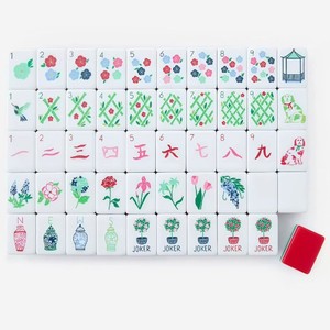 Mahjong americano de acrílico de 4 capas, color rojo intenso, 160 fichas, nuevo, superventas transfronterizo - Product Image 3