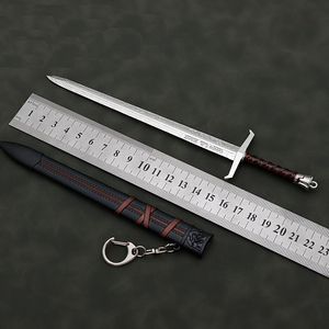 La espada del rey de Arturo 22cm 83g juguetes de aleación de Zinc artesanía de <span class=keywords><strong>Metal</strong></span> pequeño Gadget llaveros Mini regalo - Product Image 6