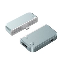 Adaptador Inalámbrico HD con Núcleo de Cobre para Duplicación de Pantalla TX RX Tipo C para Teléfono Android, PC, TV, Proyector, Reuniones