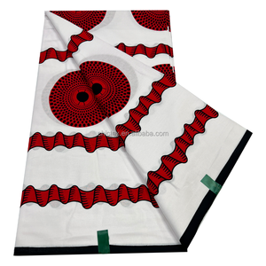 6 yarde tessuto africano Ankara traspirante puro colore modelli di stampa cotone cera stile Dobby per la copertura dei ragazzi tutte le occasioni - Product Image 4