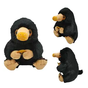 神奇动物和哪里可以找到它们尼夫勒毛绒玩具蓬松黑色鸭嘴可爱柔软毛绒动物儿童礼物