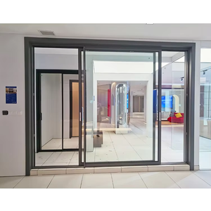 Fuson OEM bán buôn 2023 phong cách mới tự động trượt cửa kính lối vào quy nạp cửa trượt - Product Image 1