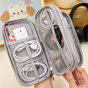 Portable Digital Storage Bag For Cables Charging Earphones Multipurpose Travel Organizer Durable Mesh Compartment Design - Product Image 1