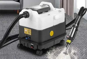 Aspirador a vapor para carpetes, máquina de limpeza a vapor para carpetes úmidos e secos, conveniente e fácil de usar