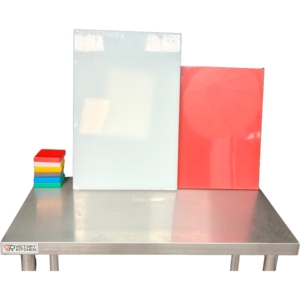 Plan de travail de cuisine VICTORY KITCHEN 201 en acier inoxydable 2 couches avec planche à découper en plastique, équipement hôtelier commercial, modèle VCT - Product Image 6