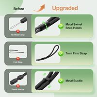 Dragonne de poignet réglable avec attache universelle détachable anti-perte pour smartphones, téléphones portables, clés et porte-badge
