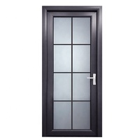 Porte en verre et aluminium avec cadre étroit, livraison gratuite, cadre métallique, pour la salle de bain