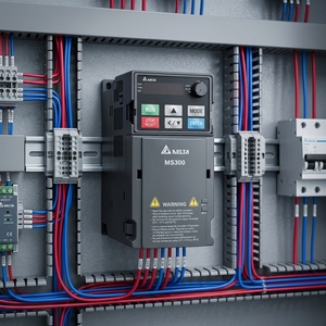 Convertidor de Frecuencia Serie MS300, 3P 230V 15kW, PLC Integrado VFD65AMS23ANSAA, Unidad de Control PLC VFD65AMS23ANSAA VFD65AMS23AN - Product Image 1