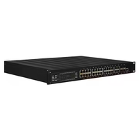 Produsen rak kualitas tinggi Mount terkelola industri 24 Port Gigabit Ethernet + 4 Port SFP Ethernet Switch 10/100/1000M