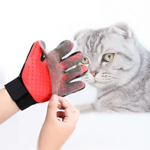 Zmaker Gemakkelijk Te Reinigen Huisdier Ontharing Handschoen Pet Haar Baden En Grooming Handschoen Voor Katten Honden