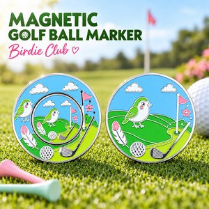Marcador Magnético de Doble Cara para Pelotas de Golf con Marcador Central Desmontable, Ideal para Regalos de Clubes de Golf y Torneos - Product Image 1