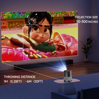 Proyector LCD Inalámbrico Portátil de Bolsillo 1080P CAIWEI A3+ Android 7500 Lúmenes Compatible con 4K HIFI Estéreo para Teléfono, Tableta y PC