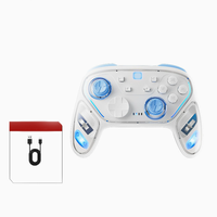 Manette de jeu sans fil pour Nintendo Switch/PC/Android/iOS, joystick RGB avec fonction macro programmable