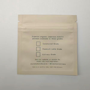 Sacchetto con Tre Lati Sigillati Personalizzato con Logo <span class=keywords><strong>per</strong></span> Caffè Istantaneo, Tè, Polvere di Matcha 5g 10g 20g 25g con Apertura a Strappo - Product Image 2