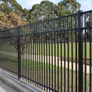 ألواح سياج معدنية مطلية باللون الأسود من XUYA مضادة للتآكل للحدائق والمناطق السكنية الآمنة - Product Image 1