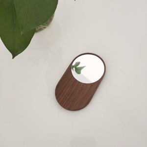 TDF <span class=keywords><strong>Daily</strong></span> Makeup specchi ovali personalizzati in legno Mini tasca portatile specchio portatile personalizzato - Product Image 3