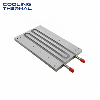 Plaque de refroidissement liquide en aluminium de haute qualité, solution de technologie d'énergie thermique pour processeur, refroidissement par eau froide avec ventilateurs