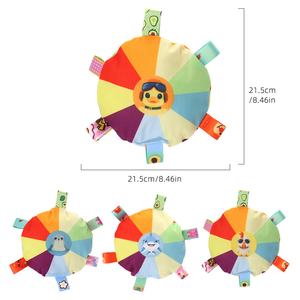 Jouet en peluche pour animaux de compagnie respectueux de l'environnement, disque volant sonore interactif pour chien et chat, résistant aux mâchouillements avec cloche en métal - Product Image 5