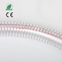 Tuyau en PVC renforcé de fil d'acier, qualité alimentaire, 3/8" 4", approuvé par la FDA, transparent, pour le transfert de boissons et de vin, non toxique, inodore