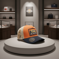 Topi Trucker 5 Panel dengan Jaring Belakang, Bordir 3D, Patch dan Stiker Custom, Label, dan Logo Karet, Laris Terjual