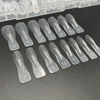 Nouveauté 2026 : Boîte de 150 capsules Popit Apex pour capsules d'ongles Dual Form, formes Amande, Stiletto et Apex, avec poignée