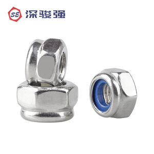 Colección de Tuercas Hexagonales Autoblocantes de Acero Inoxidable 304 y 316, Tuerca Imperial Antiaflojamiento con Rosca Fina Inversa - Product Image 2