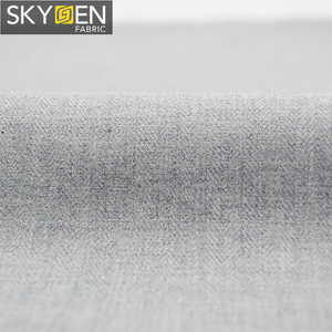 Skygen 2019 nuevo <span class=keywords><strong>color</strong></span> sólido acabado melocotón tejida 180 gsm 100% algodón de espiga camisas de tela por la yarda - Product Image 5