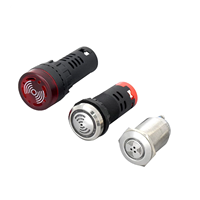 Série AD22, voyant lumineux d'alarme industriel à LED rouge clignotante de 22 mm, en plastique, 230 V, étanche IP66, borne à vis
