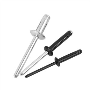 Rivets aveugles à tête dôme en aluminium et acier noirs de 2,4 mm, 3 mm, 3,2 mm, 4 mm, 4,8 mm, 5 mm, 6,4 mm - Product Image 2