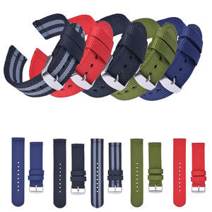 <span class=keywords><strong>Bracelet</strong></span> en <span class=keywords><strong>tissu</strong></span> de luxe <span class=keywords><strong>18mm</strong></span> 22mm 24mm 20mm <span class=keywords><strong>Bracelet</strong></span> de <span class=keywords><strong>montre</strong></span> de remplacement Bracelets de <span class=keywords><strong>montre</strong></span> en nylon en toile pour Samsung Watch 6 5 - Product Image 2