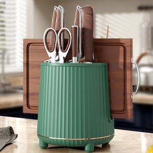 Porte-couteaux de cuisine multifonctionnel rotatif en matériau PP écologique pour cuillères et baguettes - Product Image 1