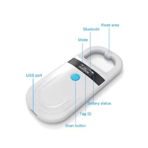 동물 제품 맞춤형 134.2khz 무선 주파수 식별 마이크로 소 양 말 칩 동물 귀 Tags 애완 동물 스캐너 - Product Image 4