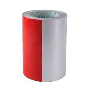 Red And White Steel Warning Tape 17mm Thickness Reflective Safety <b>Strip</b> For Road Traffic Conspicuous Warning - Product Image 2