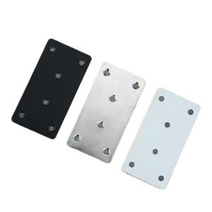 <b>Flat</b> Angle Bracket 180 Degree Multi Hole Corner Connector Cold Rolled Steel Furniture Fixing Support Plate Durable General Use - Product Image 2