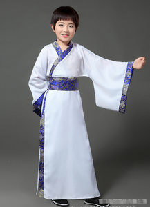 Ecowalson أطفال أولاد بنات ملابس صينية قديمة Hanfu ملابس تنكرية أزياء هالوين ملابس أطفال صينية تقليدية - Product Image 5