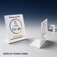 Station NFC programmable 13,56 MHz pour cartes de commentaires Google, support de table et de sol flexible pour affichage de commentaires NFC