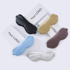 Couvre-yeux doux en satin avec bandeau élastique pour les yeux Masque de <span class=keywords><strong>nuit</strong></span> en soie satinée Masque de sommeil pour les voyages - Product Image 3